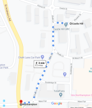 Castle Hill walk (Google Maps 2020)