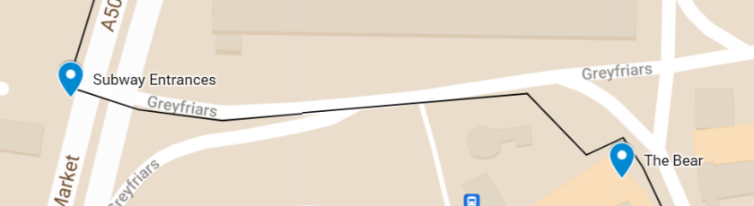 Ben Perrit's walk, part 2 (Google Maps 2021)