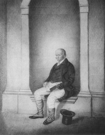 John Clare in the Portico of All Saints', by George Maine